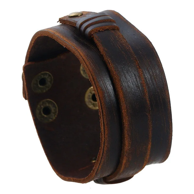 Vintage Punk Retro Multilayer Leather Bracelet