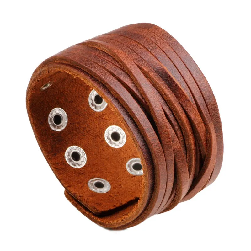 Vintage Punk Retro Multilayer Leather Bracelet