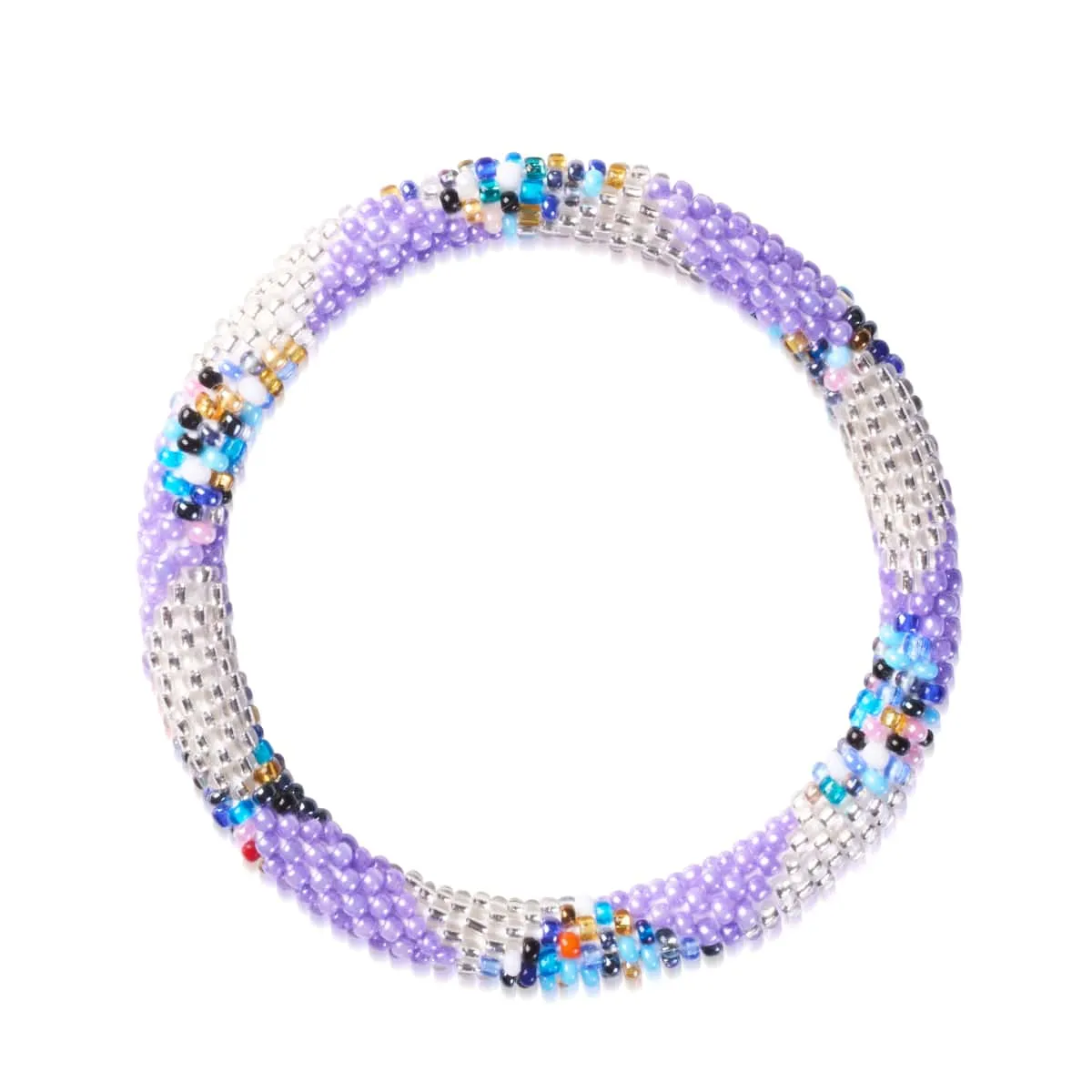 Violet Woodnymph | Himalayan Glass Bead Bracelet