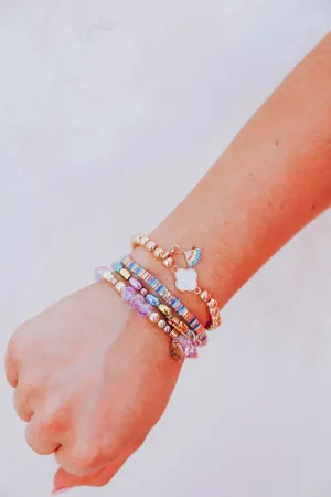 Vivid Rainbow Bracelet Stack by Erimish
