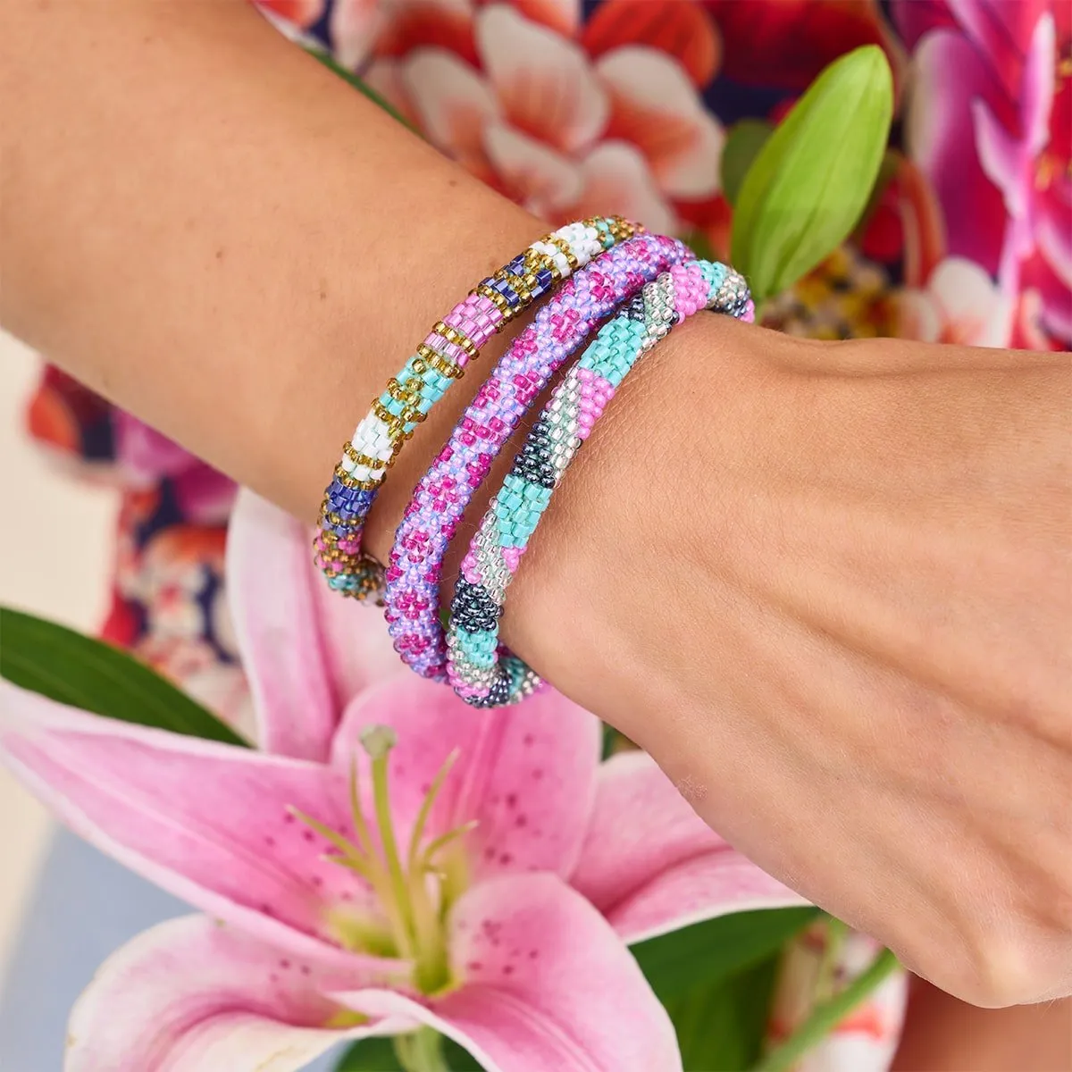 Vivid Vixen | Himalayan Glass Bead Bracelet
