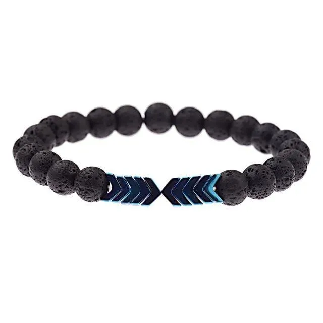 Volcanic Lava Stone Essential Oil Diffuser Stone Bracelet