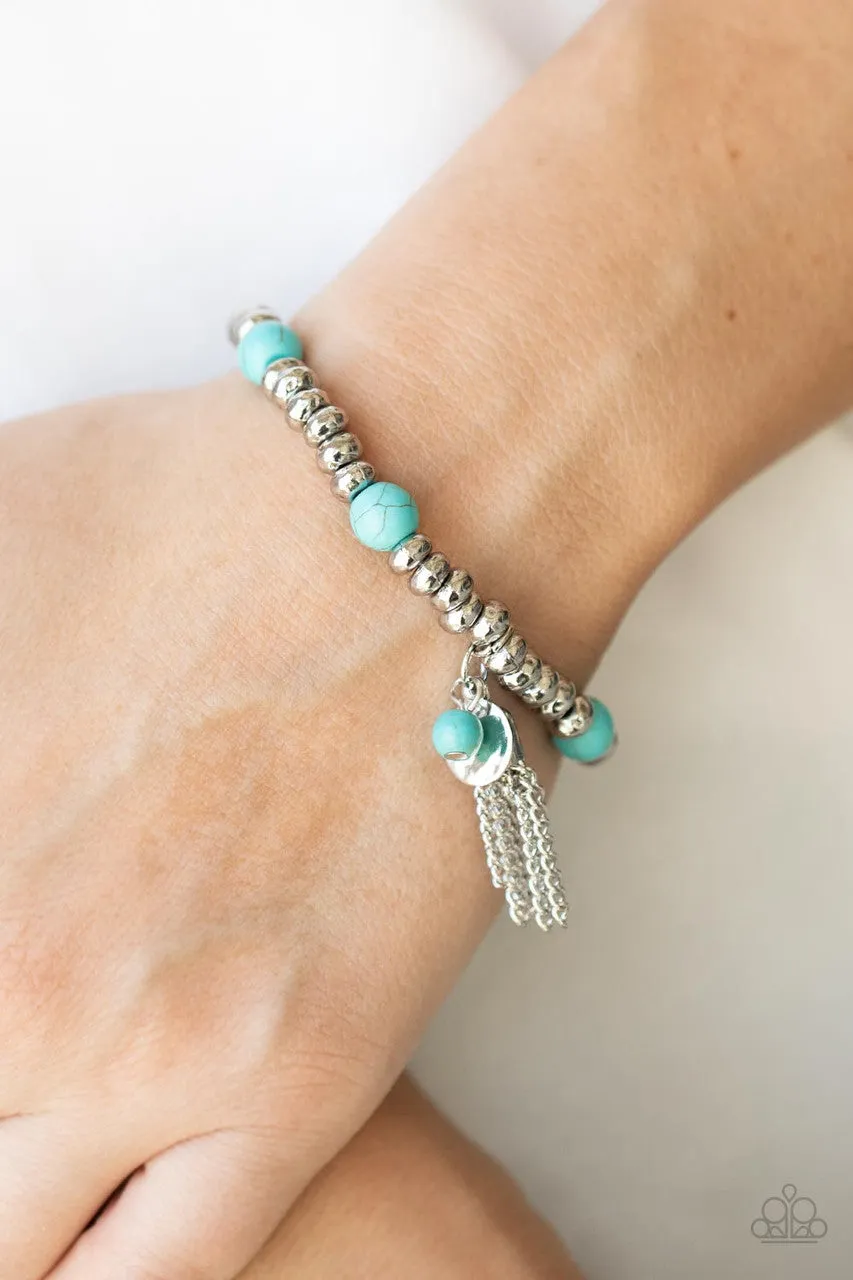 Whimsically Wanderlust Blue Paparazzi Bracelet