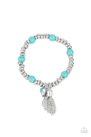 Whimsically Wanderlust Blue Paparazzi Bracelet