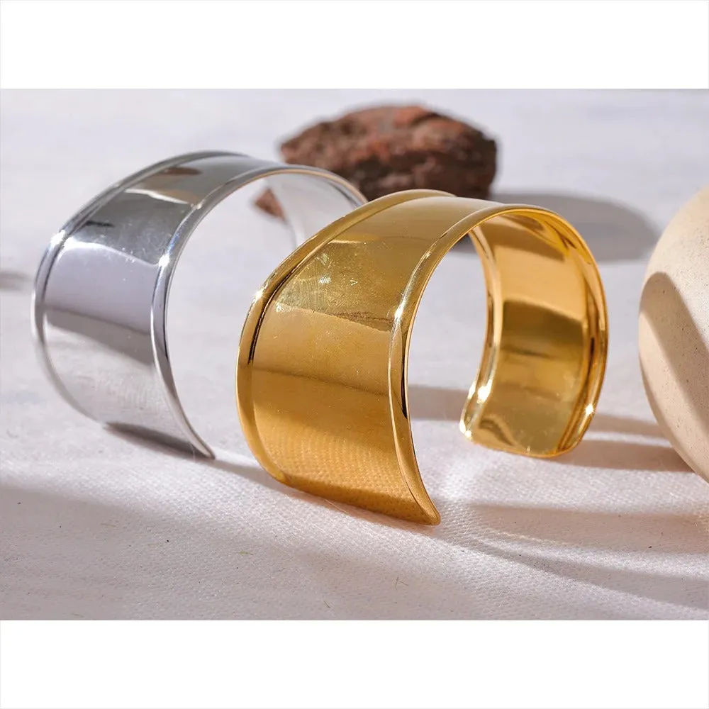 Wide Cuff Open Bracelet