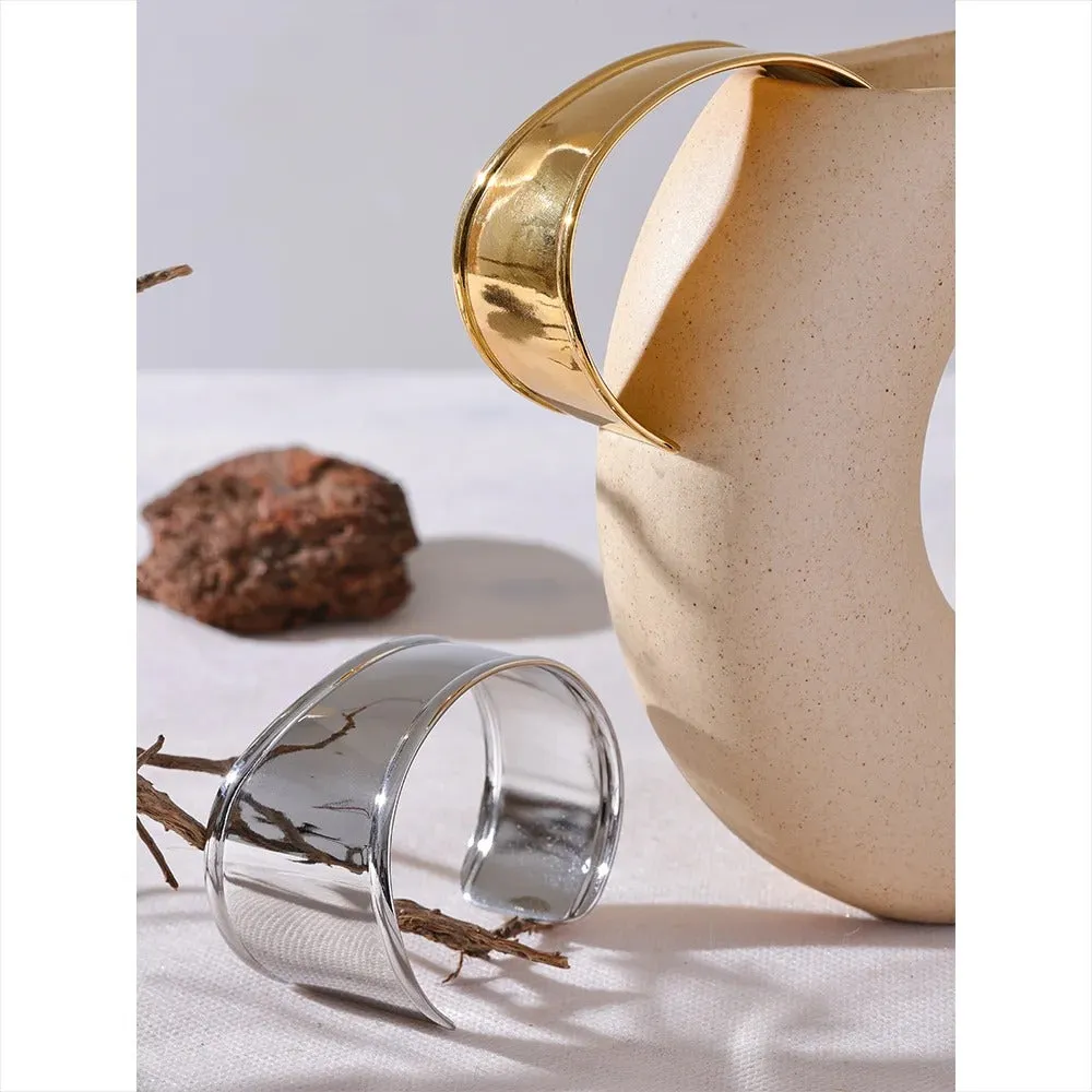 Wide Cuff Open Bracelet