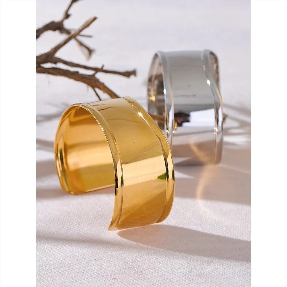 Wide Cuff Open Bracelet