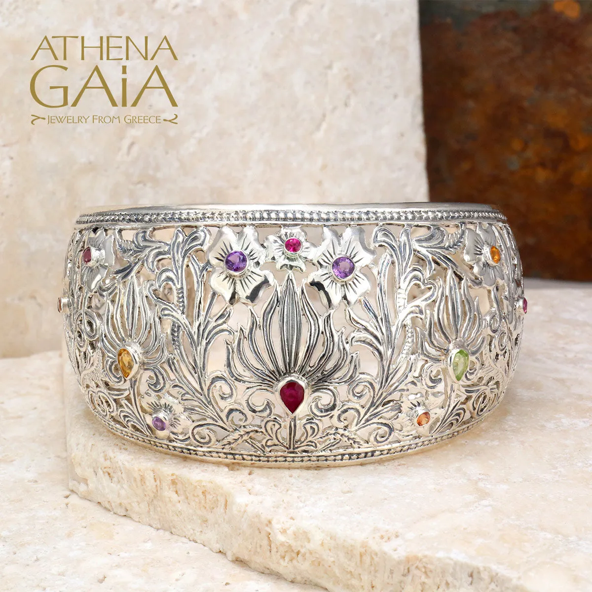 Wild Flowers Cuff Bracelet