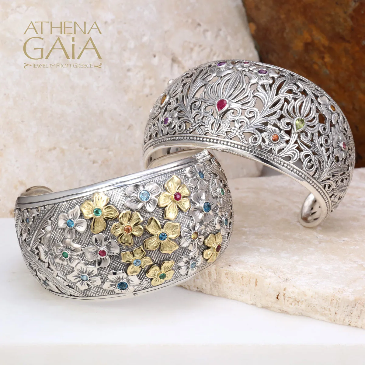 Wild Flowers Cuff Bracelet