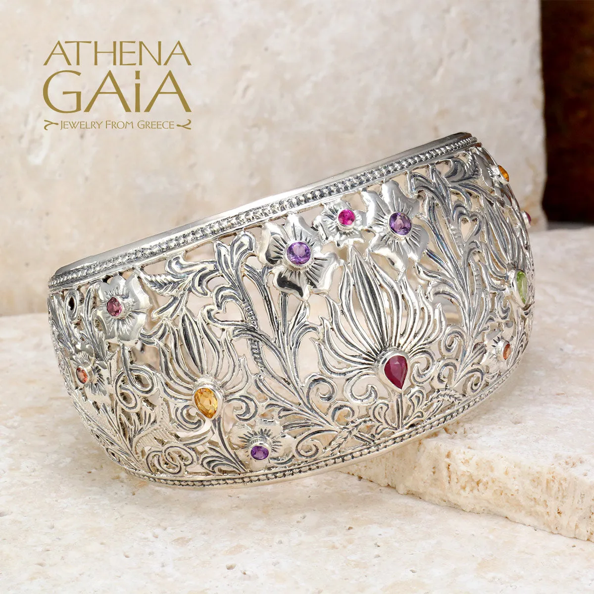 Wild Flowers Cuff Bracelet