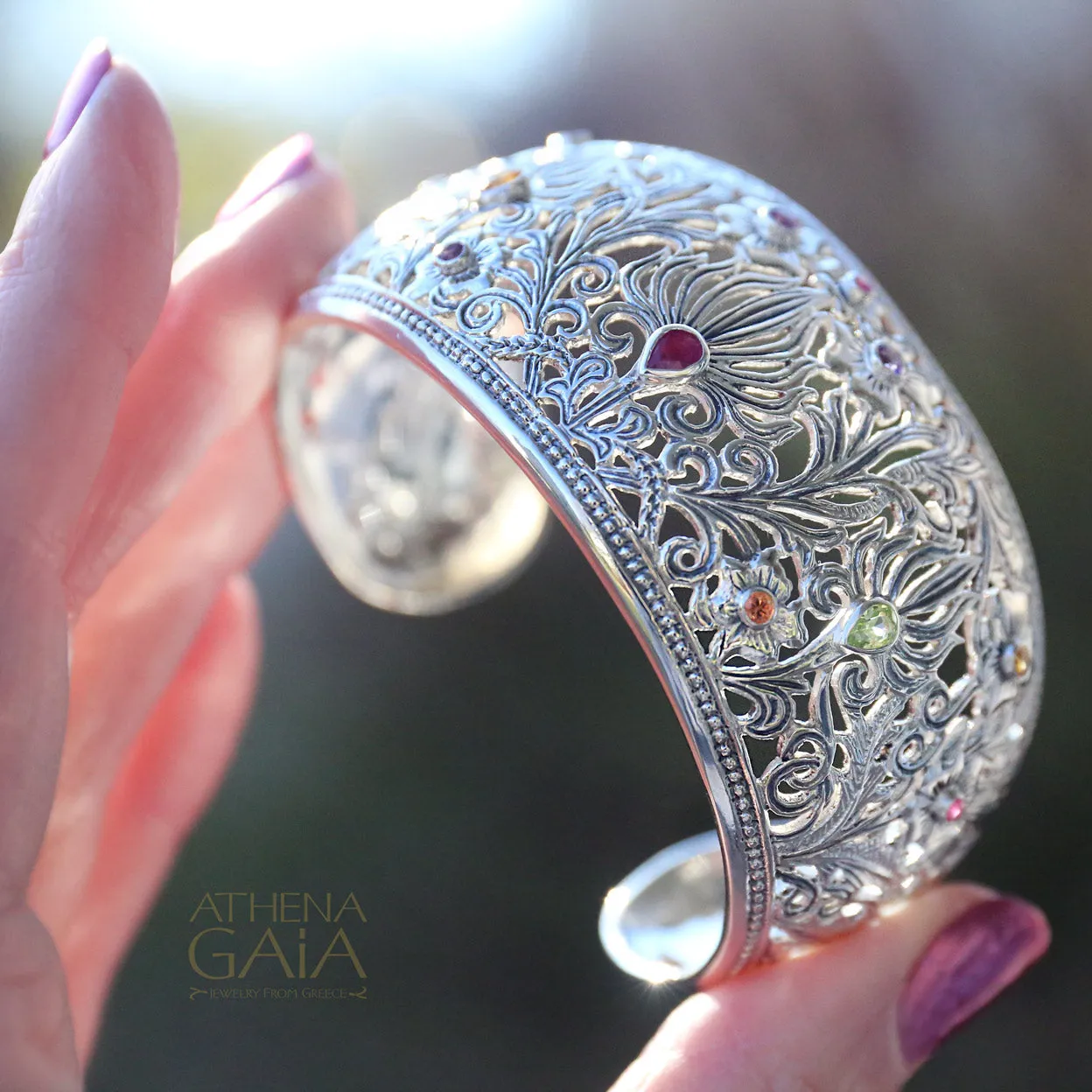 Wild Flowers Cuff Bracelet