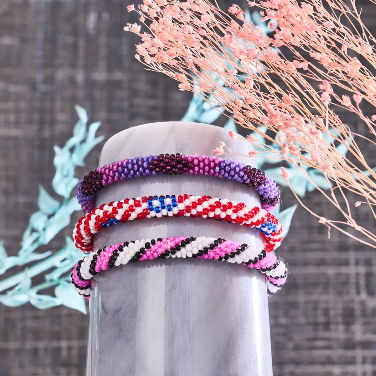 Willy Wonka | Himalayan Glass Bead Bracelet