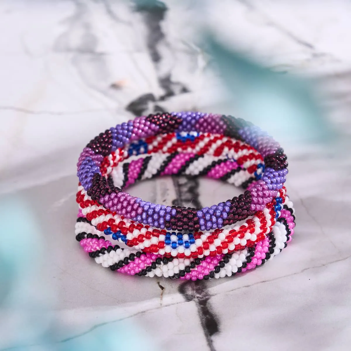 Willy Wonka | Himalayan Glass Bead Bracelet