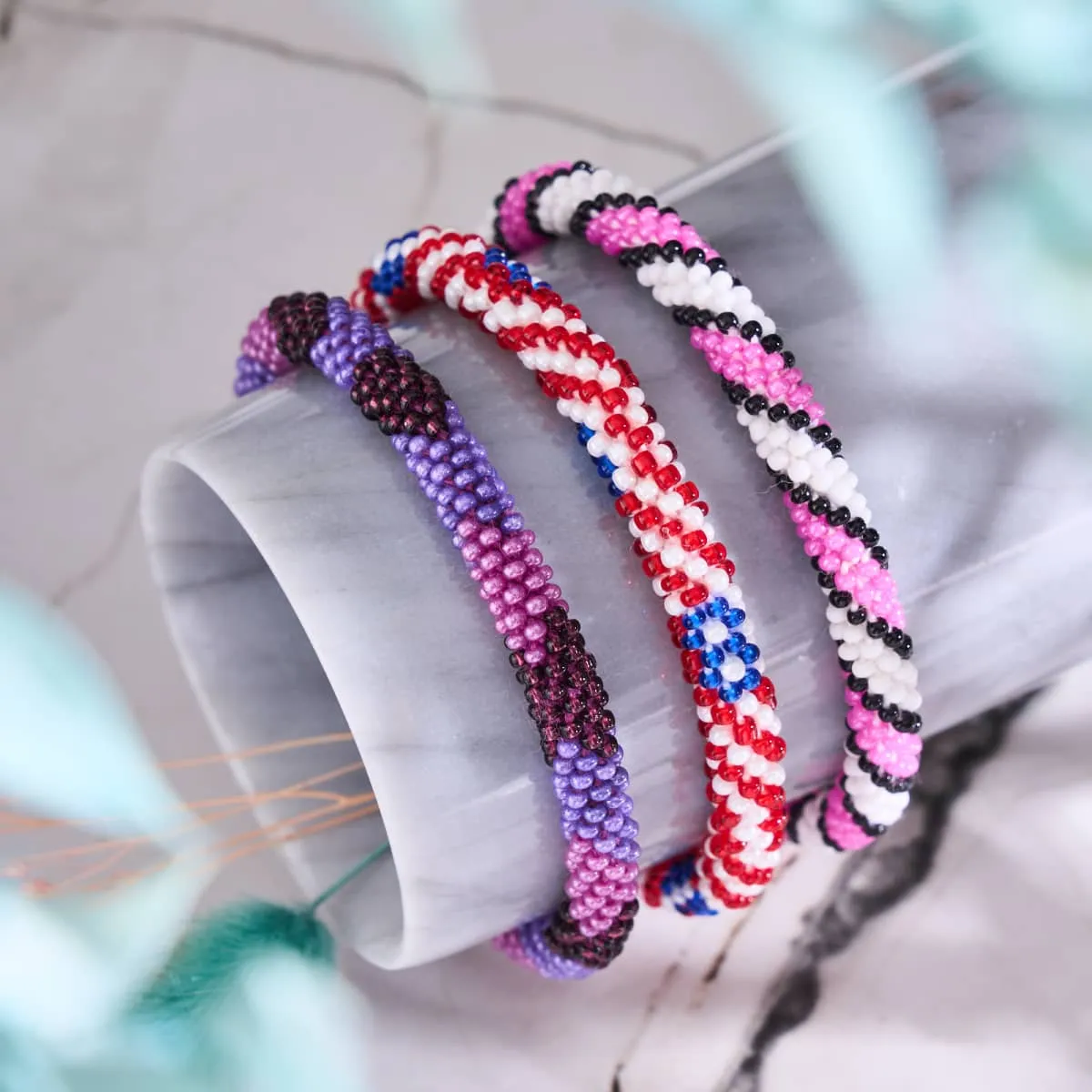 Willy Wonka | Himalayan Glass Bead Bracelet