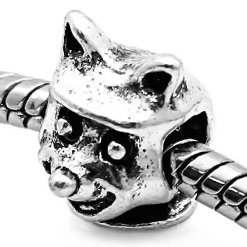 Winnie the Pooh European Bead Compatible for Most European Snake Chain Bracelet