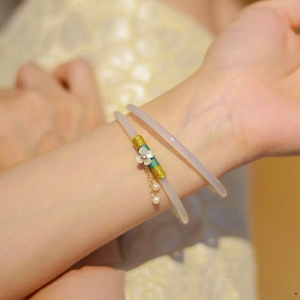 Women's Bracelet Charm Antique Hetian Jade Wedding Jewelry