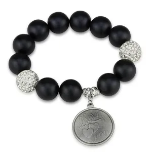 Women's Bracelets - LO3783 - Antique Silver White Metal