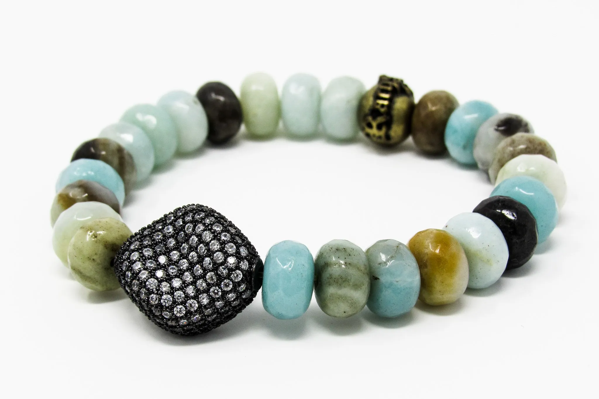 Zara Pave Bracelet-Amazonite
