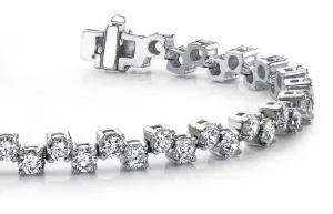 Zig Zag Lab-Grown Diamond Bracelet with 7.00 ct.(finished) 3.2mm
