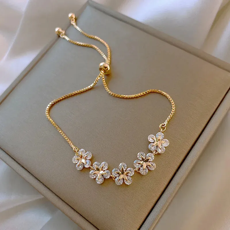 Zircon 18K Gold Plated Rhinestones Bracelets (For AU/UK/USA only)
