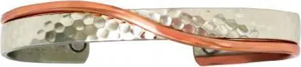ZJBA81. Copper Magnetic Embrace Bracelet (Unisex Size Large). B15