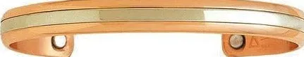 ZJBA83. Copper Magnetic Two Worlds Bracelet (Unisex Size Large). B16